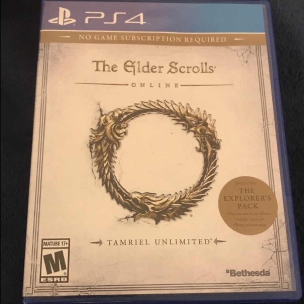 The elder scrolls online ps4 game